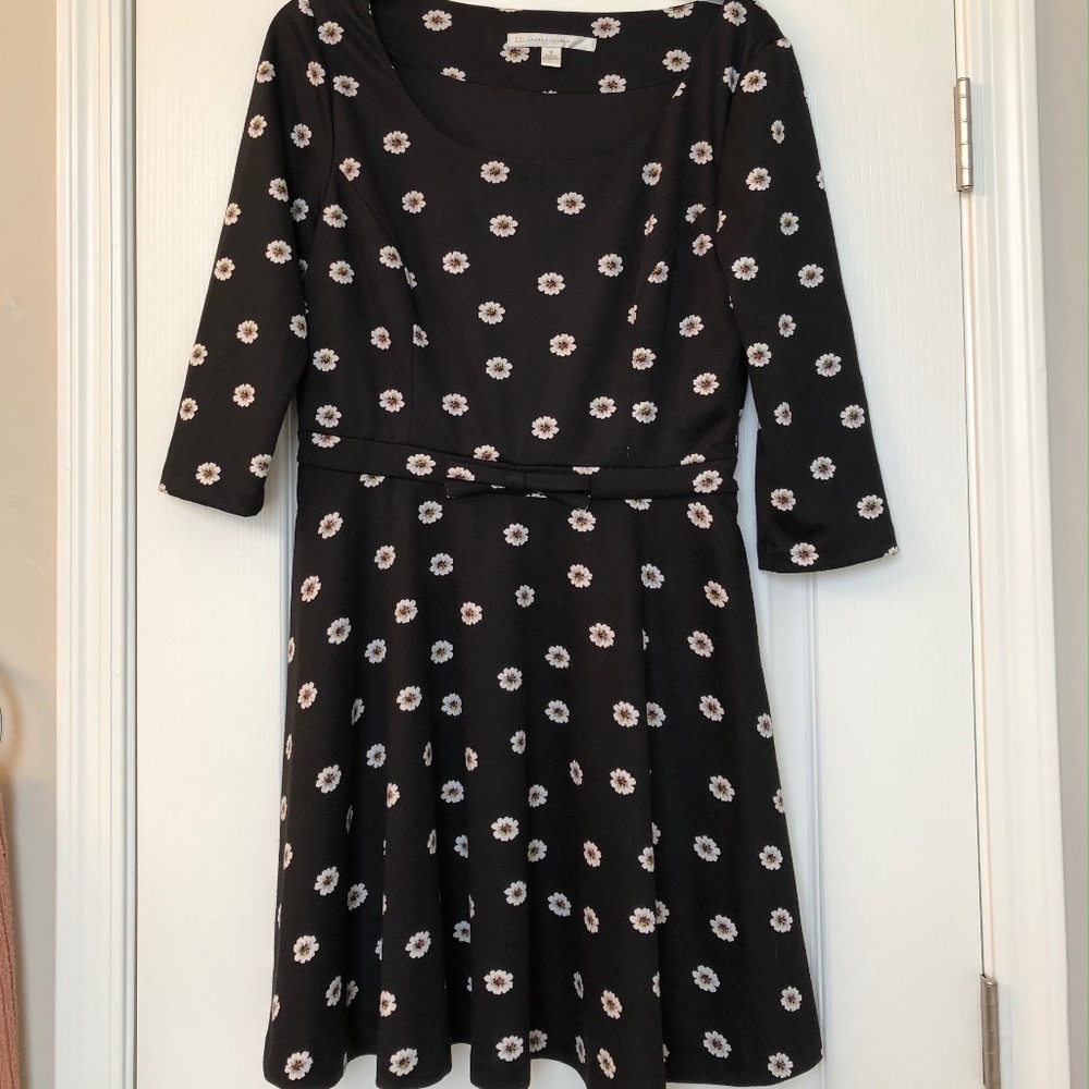 Lauren Conrad 3/4 sleeve fit and flare dress